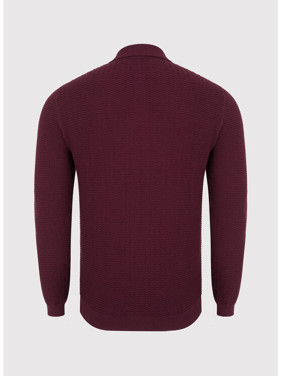 Pako Lorente Pako Lorente Sweter P23WF-2X-010 Bordowy Classic Fit