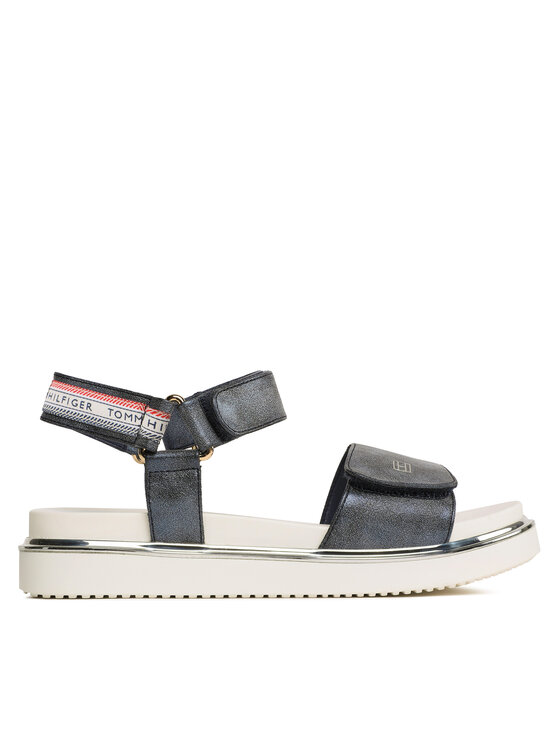 Tommy Hilfiger Sandale Platform Velcro Sandal T3A2-32760-0568 S Tamnoplava