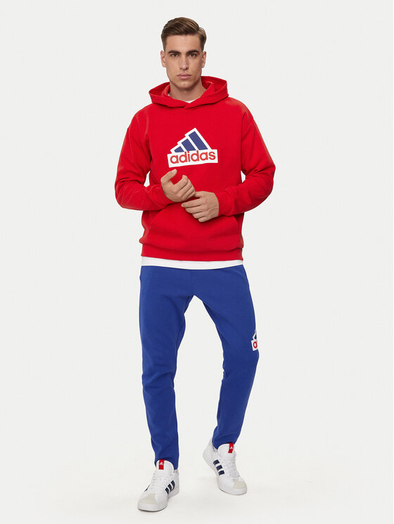 adidas adidas Bluza Future Icons Badge of Sport IS8338 Czerwony Regular Fit