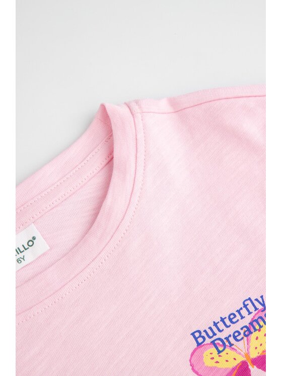 Coccodrillo Coccodrillo T-Shirt WC6143206WGK-007 Różowy Regular Fit