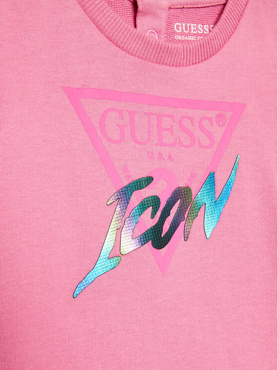Guess Guess Sukienka codzienna A3RK01 KB4O0 Różowy Regular Fit