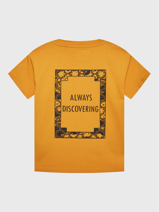 Jack Wolfskin Jack Wolfskin T-Shirt Teen Exploring 1609851 Oranžová Regular Fit