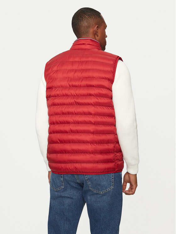Tommy Hilfiger Tommy Hilfiger Kamizelka MW0MW18762 Czerwony Regular Fit