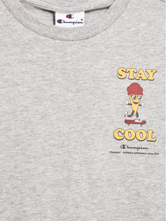 Champion Champion T-Shirt 306375 Szary Regular Fit