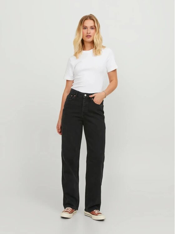 TeeShoppen TeeShoppen Jeansy Oryginalne spektakle luźne dżinsy Czarny Loose Fit
