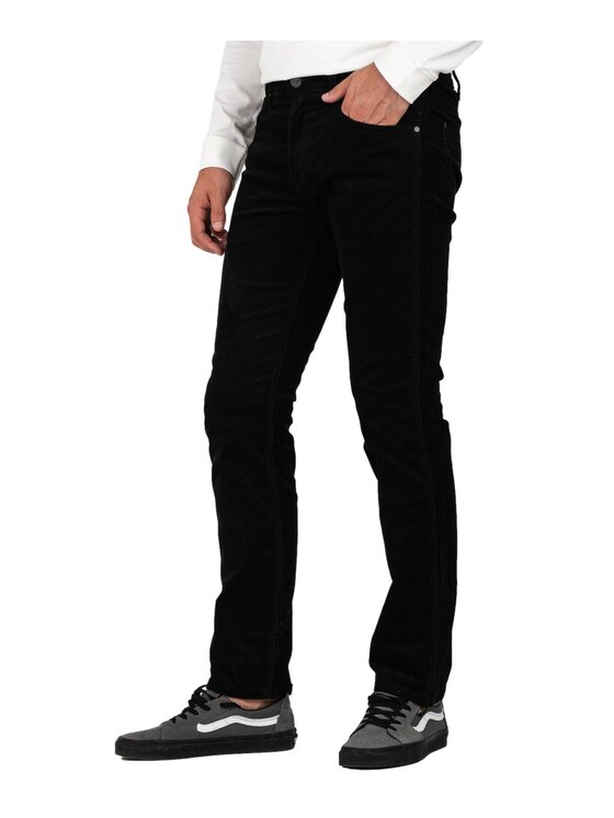 Wrangler Wrangler Spodnie materiałowe W15QLM100 Czarny Regular Fit