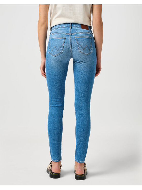 Wrangler Wrangler Jeansy SKINNY Niebieski Regular Fit