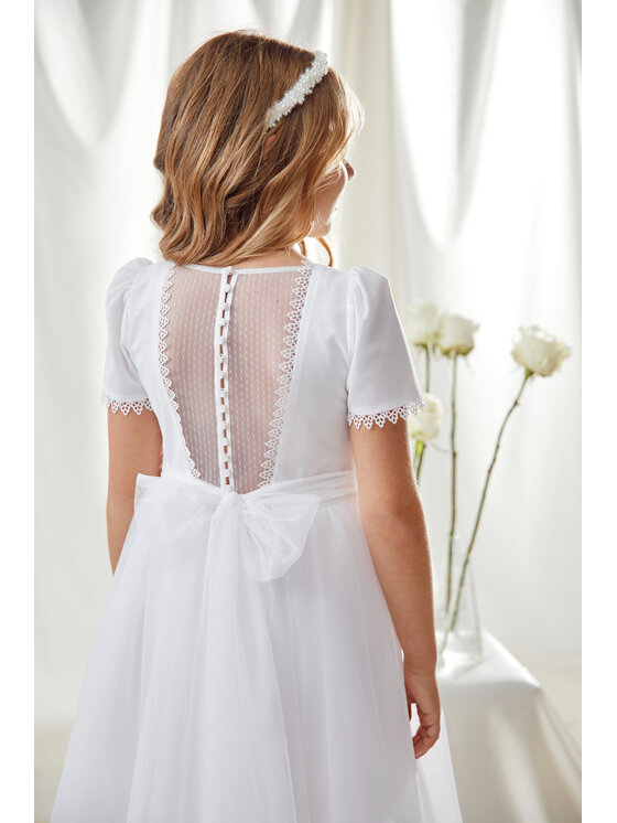 SLY SLY Sukienka 6SM-05A Biały Comfortable Fit