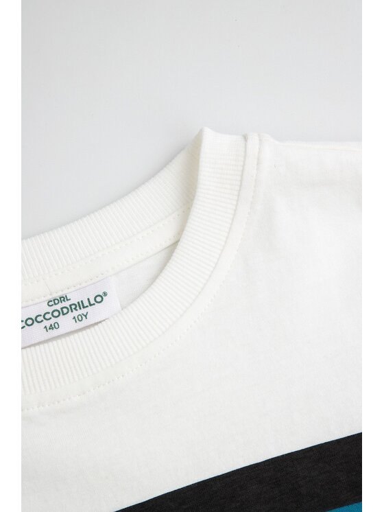 Coccodrillo Coccodrillo T-Shirt ZC6143201SBJ-003 Krémová Regular Fit