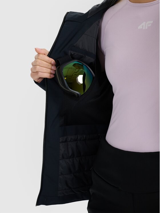 4F 4F Giacca da sci 4FWAW25TTJAF0807-20S Nero Regular Fit