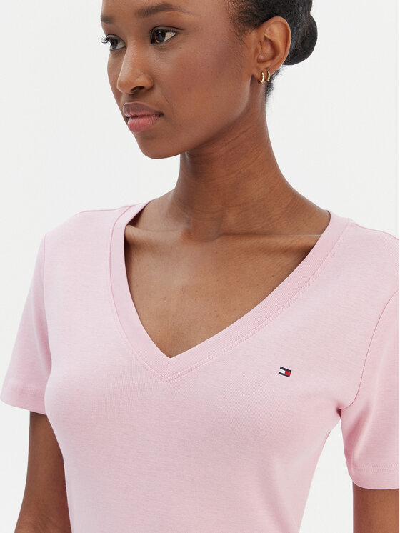 Tommy Hilfiger Tommy Hilfiger T-Shirt New Cody WW0WW40584 Rosa Slim Fit