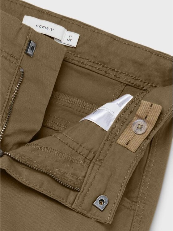 NAME IT NAME IT Παντελόνι υφασμάτινο Ryan 13151735 Καφέ Regular Fit