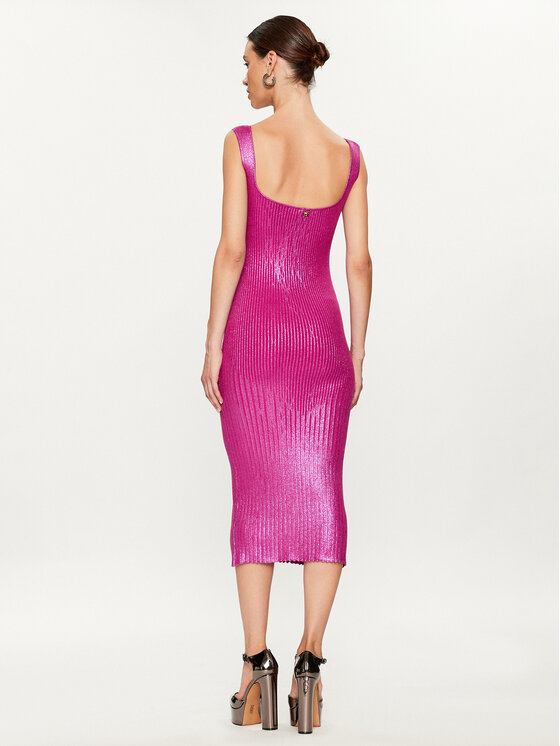 PINKO Pinko Sukienka dzianinowa Costina 102211 A1BF Różowy Slim Fit