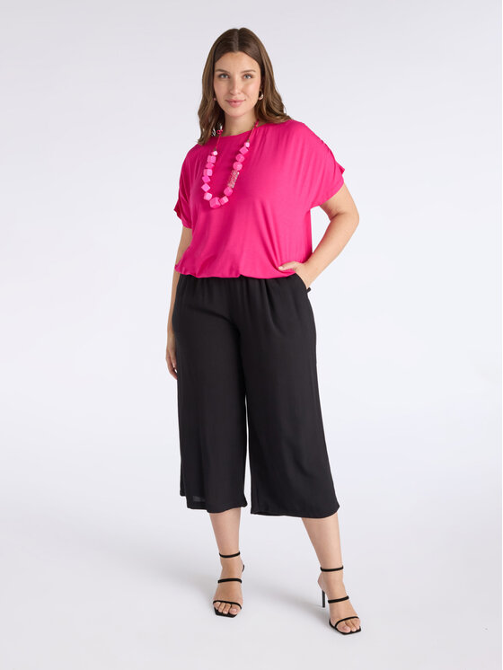 Fiorella Rubino Fiorella Rubino Spodnie materiałowe P004L002291N033 Czarny Regular Fit