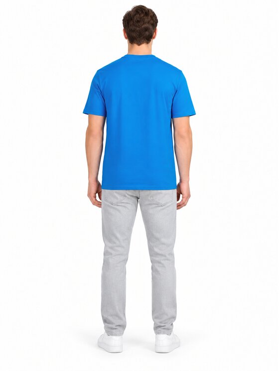 4F 4F T-Shirt 4FWAW26TTSHM3578-33S Niebieski Regular Fit