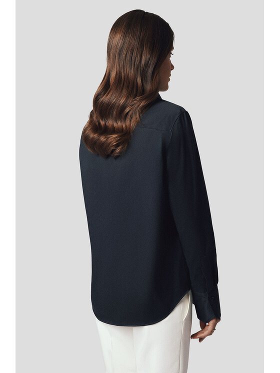 Lancerto Lancerto Koszula Koszula Damska Czarna z Bawełną Arwen Oversize KO073224000063 Czarny Oversize