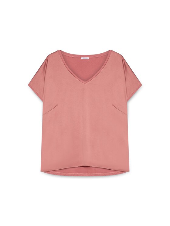 Fiorella Rubino Fiorella Rubino T-shirt G063L508553N0A6 Arancione Regular Fit