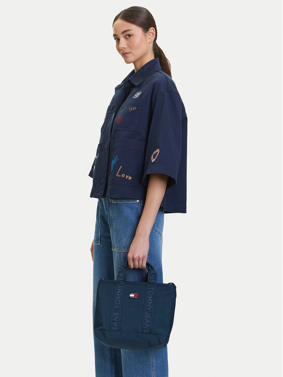 Tommy Jeans Tommy Jeans Τσάντα Tjw Daily Mini Tote AW0AW17566 Σκούρο μπλε