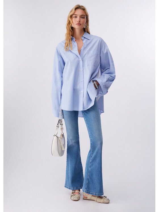 Liu Jo Liu Jo Camicia CA6331T520AP9653 Blu Loose Fit