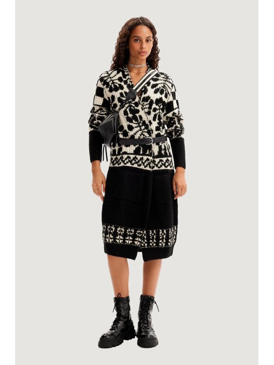 Desigual Desigual Sweter ALPS-LACROIX Czarny Regular Fit