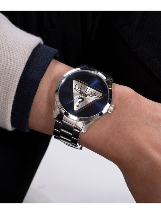 Guess Guess Zegarek GW0782G3 Srebrny