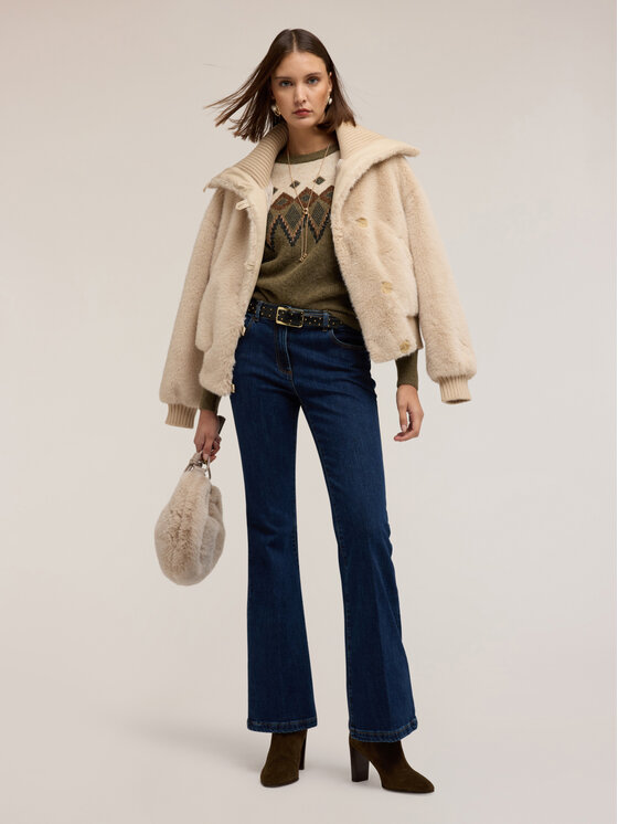 Motivi Motivi Maglione M017W103734N0R2 Verde Regular Fit