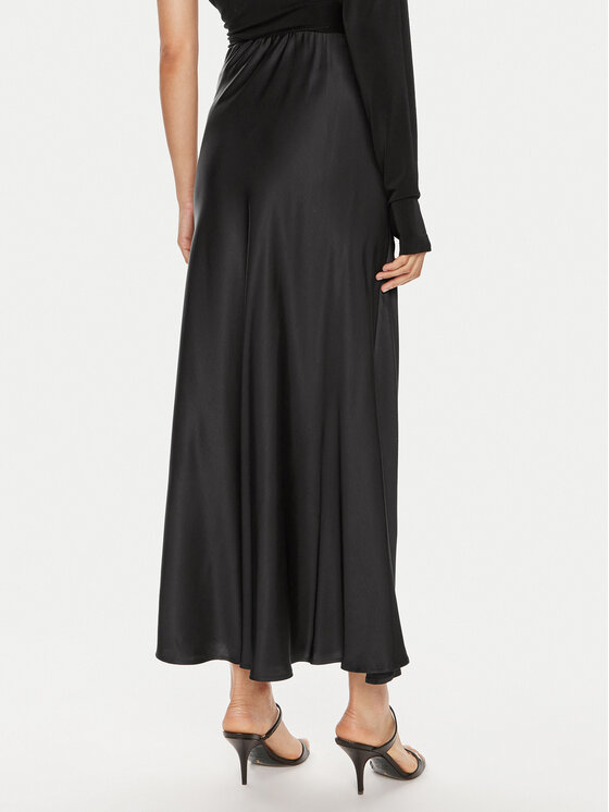 ViCOLO ViCOLO Maxi szoknya TB0342 Fekete Regular Fit