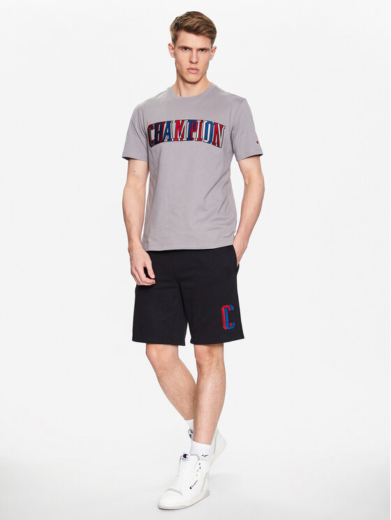 Champion Champion Тишърт 218512 Сив Regular Fit