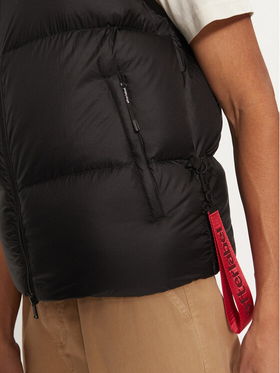 AFTER LABEL AFTER LABEL Αμάνικο Μπουφάν Anapa A00001 Μαύρο Regular Fit