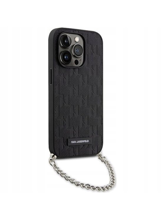 KARL LAGERFELD KARL LAGERFELD Etui na telefon Monogram Chain Czarny