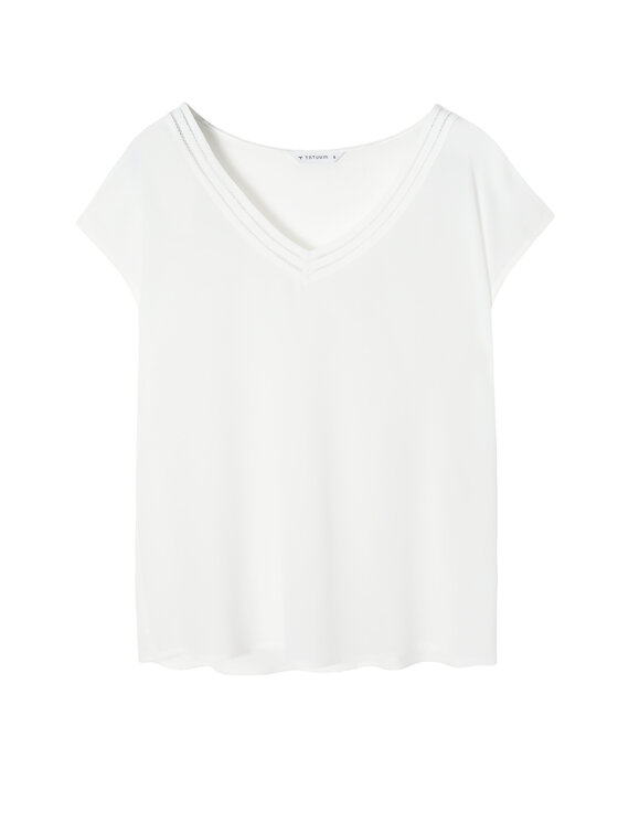 TATUUM TATUUM Bluzka MORO Kremowy Loose Fit