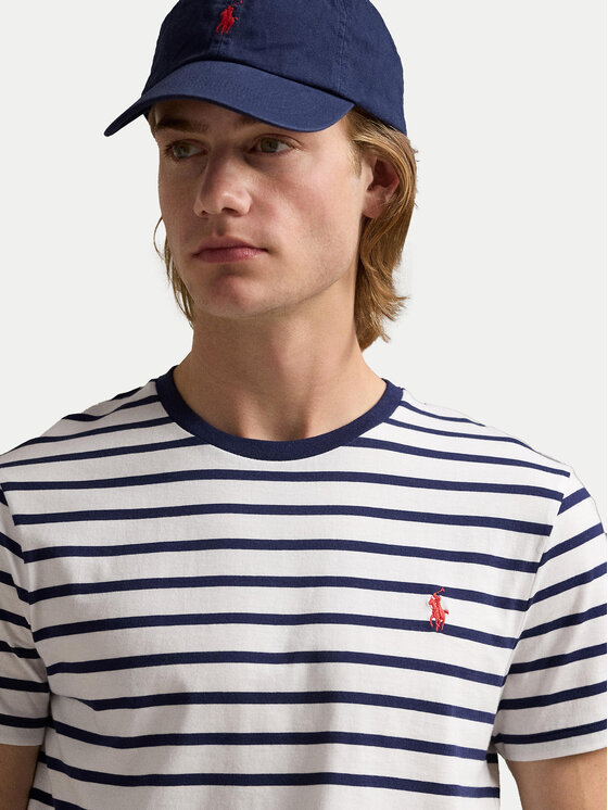Polo Ralph Lauren Polo Ralph Lauren Marškinėliai 710938134004 Balta Slim Fit