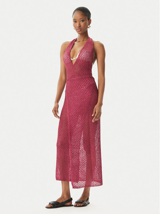 Guess Guess Vestito da spiaggia E6GK04 Z5402 Bordeaux Classic Fit
