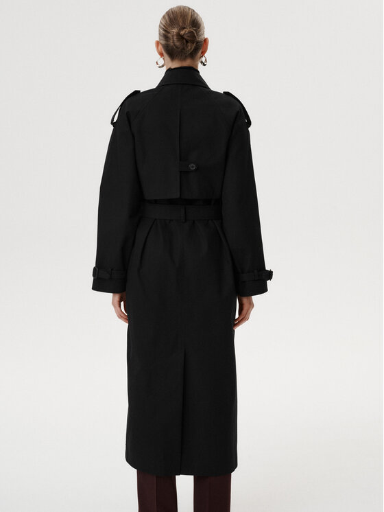 MARI PRETI MARI PRETI Trench Chiara Nero Regular Fit