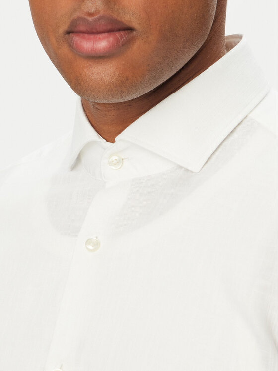 HUGO HUGO Košeľa Kason 50539775 Biela Slim Fit