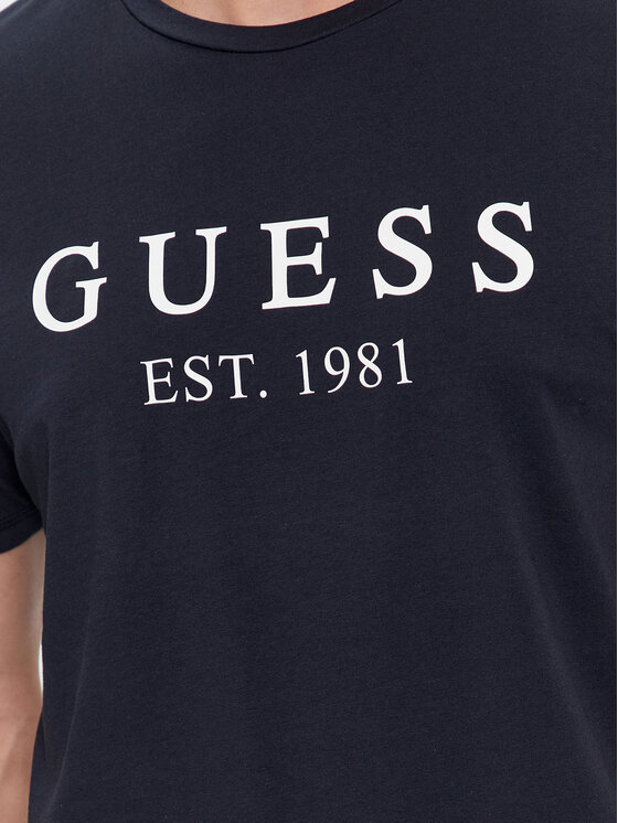 Guess Guess T-shirt U4RI22 K6YW0 Blu scuro Regular Fit