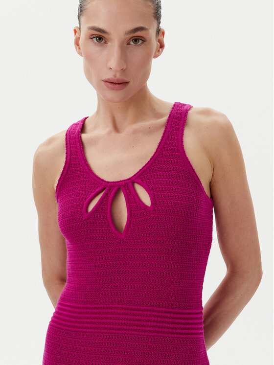 TWINSET TWINSET Ljetna haljina 251LB3EBB Ružičasta Regular Fit