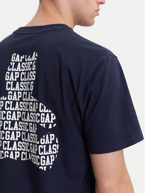 Gap Gap T-Shirt 769029-03 Σκούρο μπλε Regular Fit