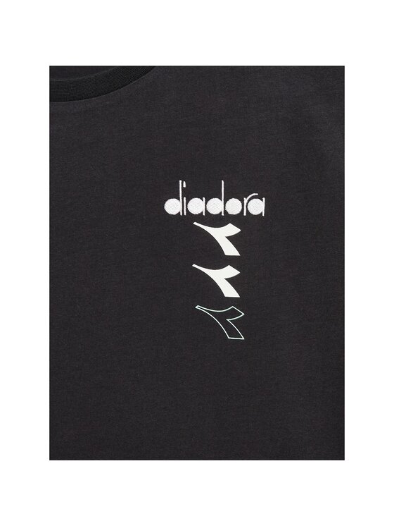 Diadora Diadora T-Shirt DIADORA L. T-SHIRT SS II ESS. SPORTS Czarny Regular Fit