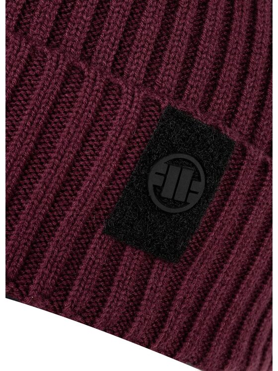 PITBULL PITBULL Czapka VELCRO LOGO Bordowy