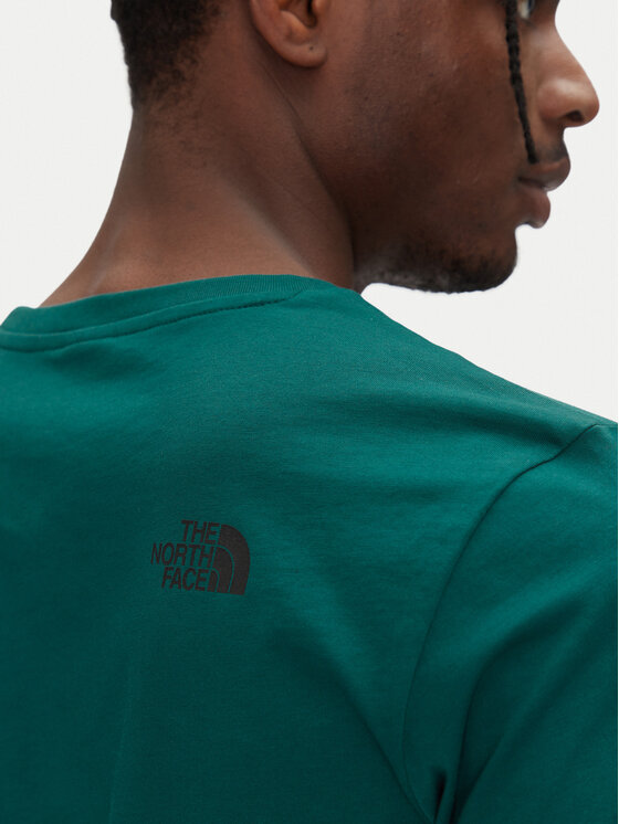 The North Face The North Face Póló SS Fine NF0A8A6M Zöld Regular Fit