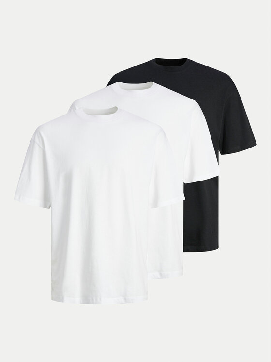 Jack & Jones Jack & Jones Set de tricouri﻿ Hugo 12284202 Colorat Loose Fit