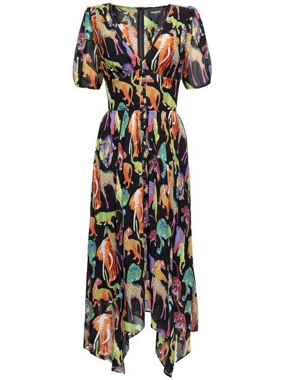 The Kooples The Kooples Літня сукня Funky Jungle FROB18055K Кольоровий Regular Fit
