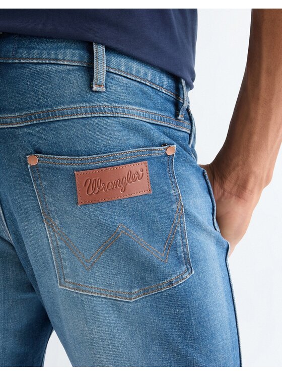 Wrangler Wrangler Jeans Larston Blu Slim Leg