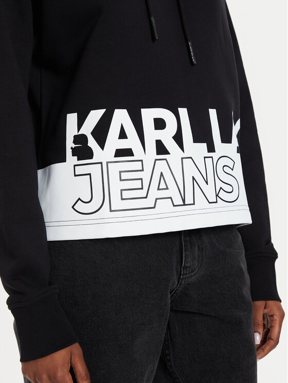 Karl Lagerfeld Jeans Karl Lagerfeld Jeans Μπλούζα 245J1803 Μαύρο Regular Fit