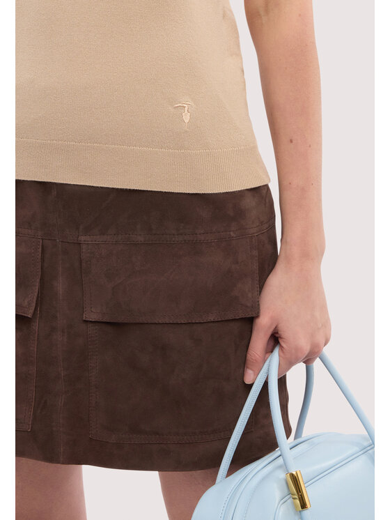 Trussardi Trussardi T-shirt M7736001193N012 Crema Regular Fit