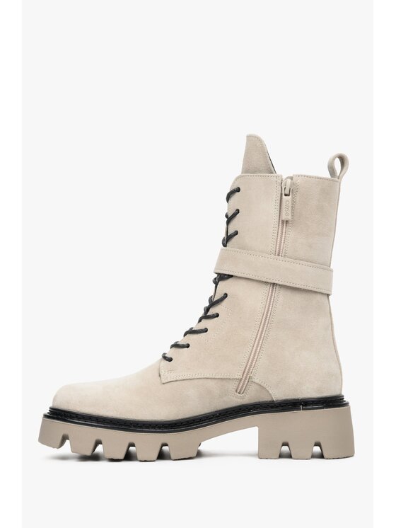Estro Estro Μποτάκια ER00112083 Μπεζ