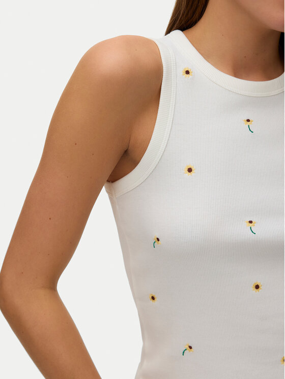 Vero Moda Vero Moda Top Naja 10341964 Biela Slim Fit