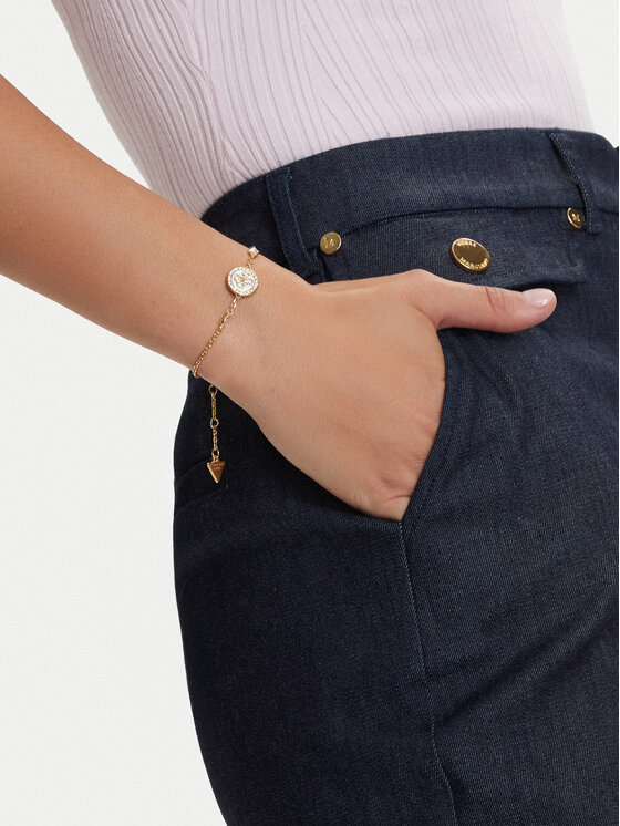 Guess Guess Bransoletka JUBB03 120JW Złoty
