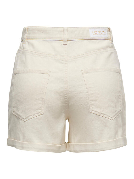 ONLY ONLY Джинсові шорти 15230571 Бежевий Regular Fit